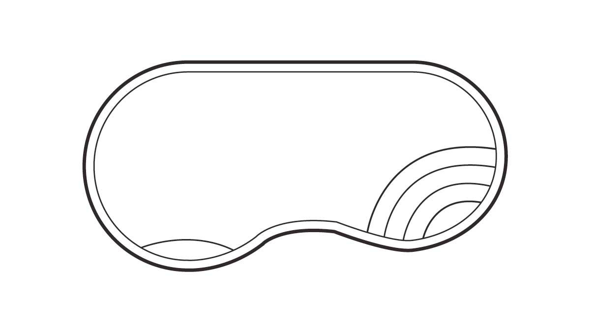 the shoreline pool outline
