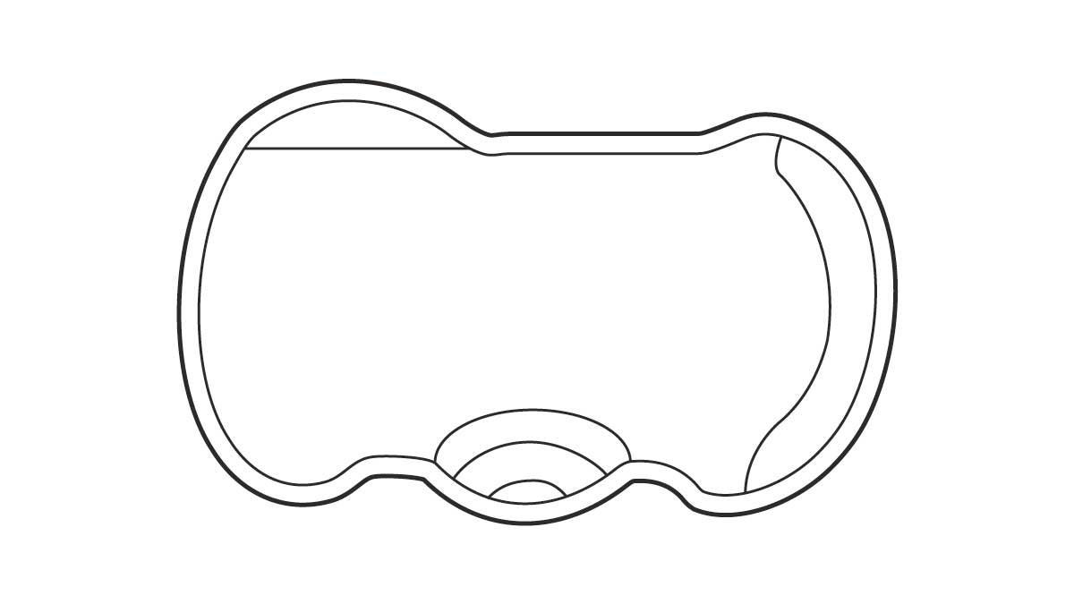 the south beach pool outline