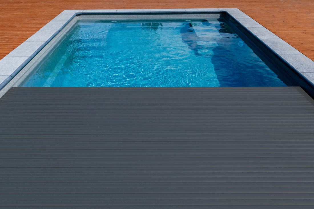 pool auto covers brown